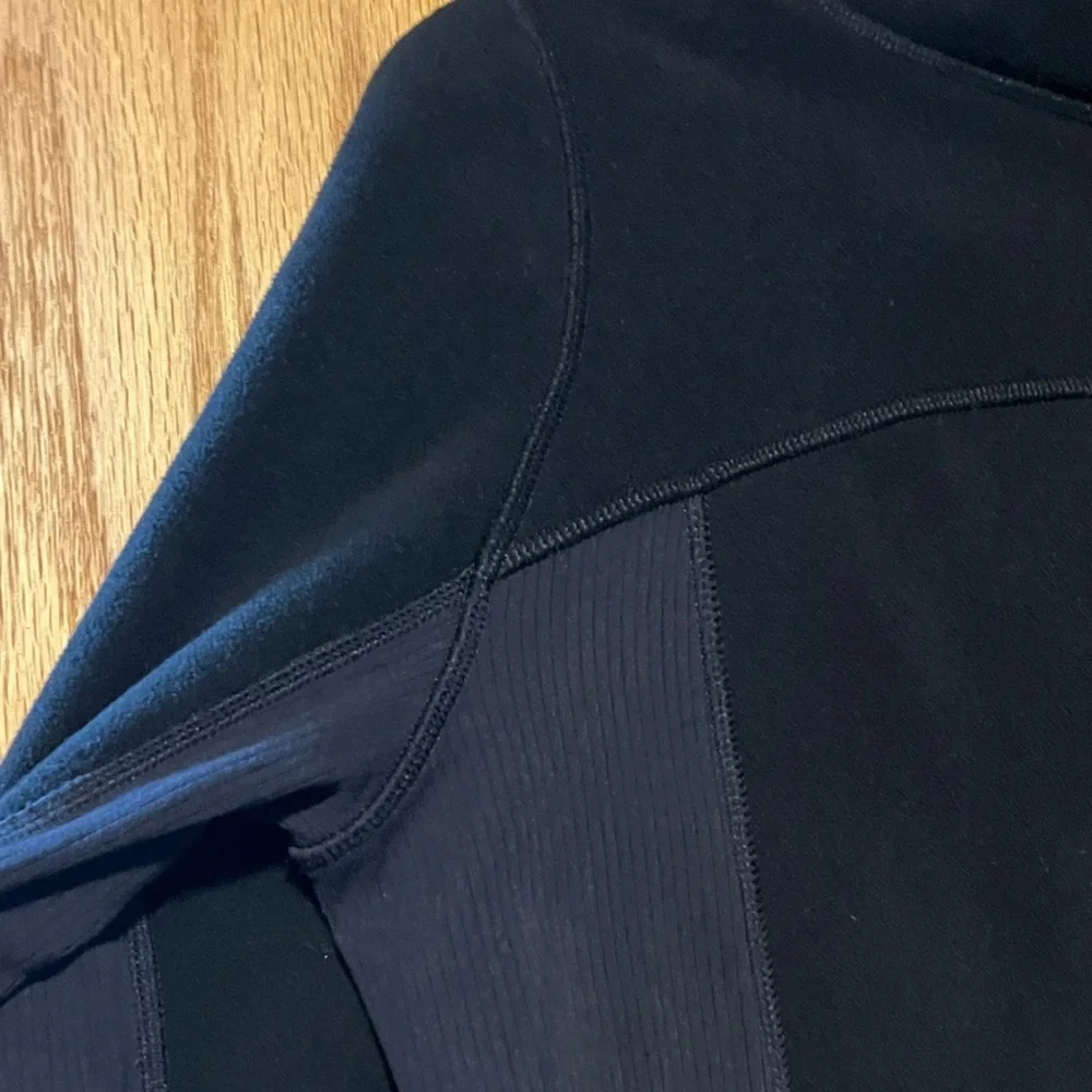 lululemon athletica Post Chaturanga Black Half-Zip Hoodie